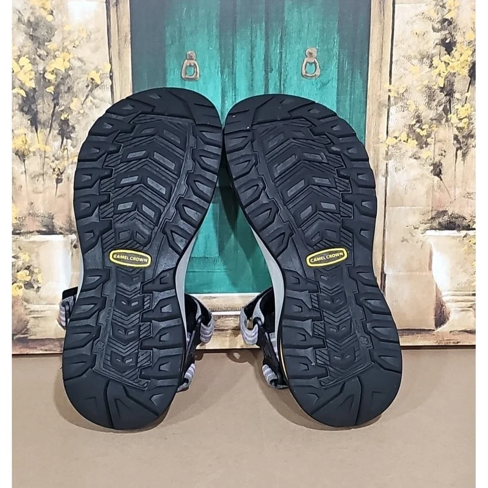 CAMEL‎ CROWN Mens Outdoor Hiking Sandal Adjustable Waterproof Size 9